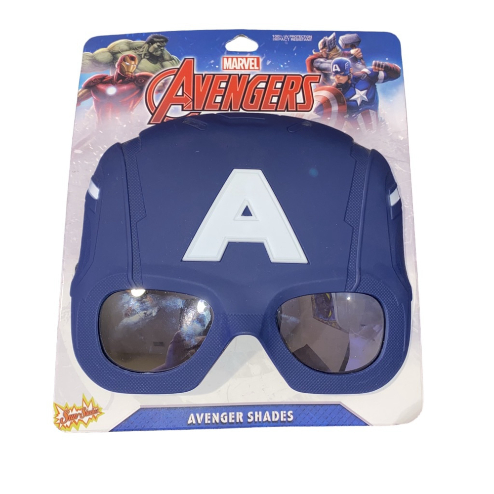 Boys Marvel Avengers Captain America Sunglasses Exclusive Movie Merchandise NWT